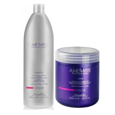 Farmavita Amethyste Color Shampoo + Maske in Aktion