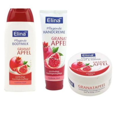 Elina Granatapfel 3tlg Bodymilk, andcreme, flegecreme