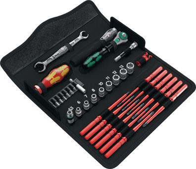 Werkzeugset KK W1 35-tlg. Wartung Klapptasche WERA