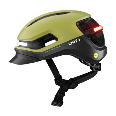 Unit 1 - Auramipssrangerv1 - MIPS Fahrradhelm mit Smart-Funktionen - grün/schwarz
