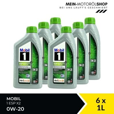 Mobil 1 ESP X2 0W-20 6x1 Liter
