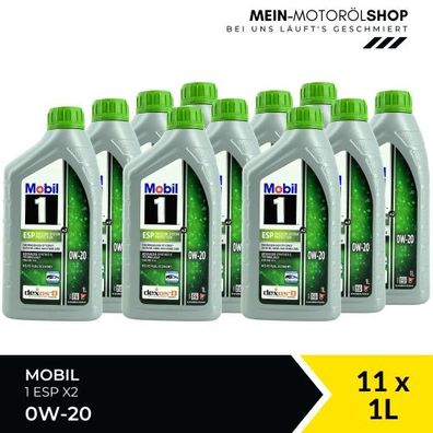 Mobil 1 ESP X2 0W-20 11x1 Liter