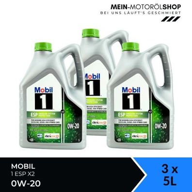 Mobil 1 ESP X2 0W-20 3x5 Liter