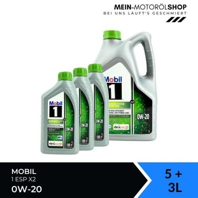 Mobil 1 ESP X2 0W-20 5 + 3 Liter