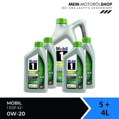 Mobil 1 ESP X2 0W-20 5 + 4 Liter