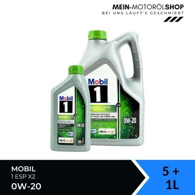 Mobil 1 ESP X2 0W-20 5 + 1 Liter