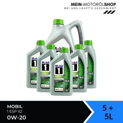 Mobil 1 ESP X2 0W-20 5 + 5 Liter