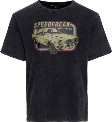 King Kerosin T-Shirt Oilwashed "Speed Freak" KKU41062