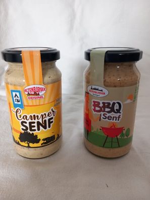Senf Sortiment - 2 Gläser je 200 ml - Individuell zusammen stellen