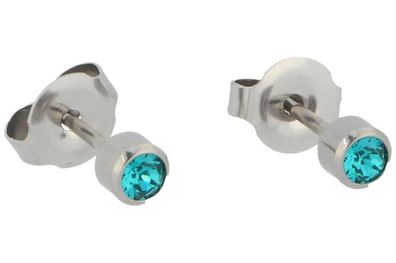 PUREgrey Erstohrstecker Türkis - Imitation 3,95 mm von easy piercy