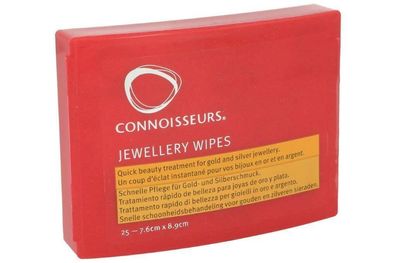 Connoisseurs Jewellery Wipes , 25 Stück Reinigungstücher für Gold und Silber