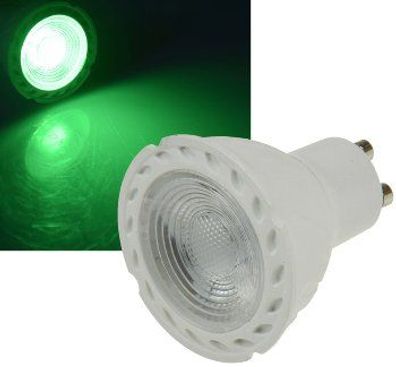 LED Strahler GU10 "LDS-50" 38° Abstrahlwinkel I Lichtfarbe Grün, 230V/5W