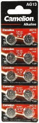 Alkaline Knopfzellen AG13 Typ LR44, 1,5V, 11,6x5,4mm, 10er-Blister