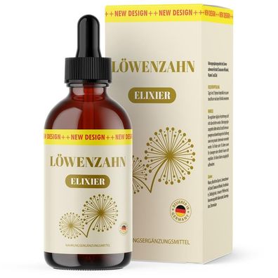 Löwenzahn Elixier Tropfen | Für Männer und Frauen | Einfache Anwendung | 100ml