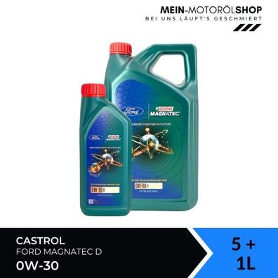 Castrol Magnatec 0W-30 D 5 + 1 Liter