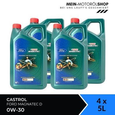 Castrol Magnatec 0W-30 D 4x5 Liter