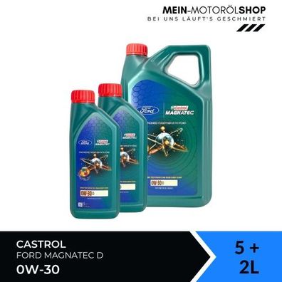 Castrol Magnatec 0W-30 D 5 + 2 Liter