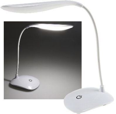 LED Schreibtischlampe, 3 Stufen, 100lm, Weiß
