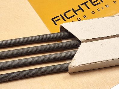 Feilen-SET 4x 4mm Rundfeile + Griff für Sägeketten 3/8 und 1/4 1,1 u.1,3mm