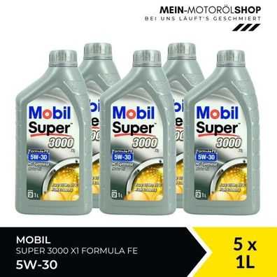 Mobil Super 3000 X1 Formula FE 5W-30 5x1 Liter