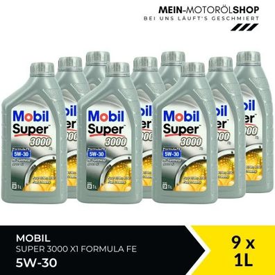 Mobil Super 3000 X1 Formula FE 5W-30 9x1 Liter