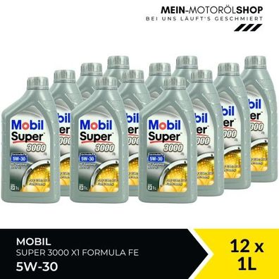 Mobil Super 3000 X1 Formula FE 5W-30 12x1 Liter