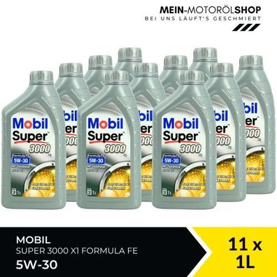 Mobil Super 3000 X1 Formula FE 5W-30 11x1 Liter