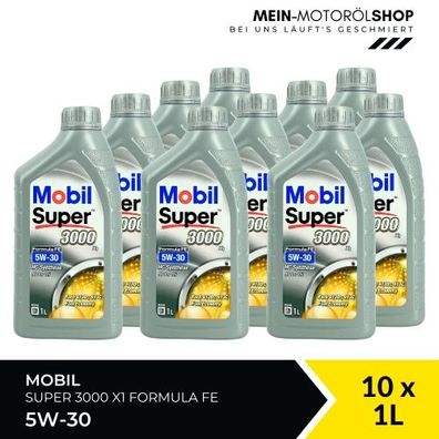 Mobil Super 3000 X1 Formula FE 5W-30 10x1 Liter