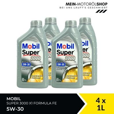 Mobil Super 3000 X1 Formula FE 5W-30 4x1 Liter