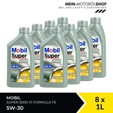 Mobil Super 3000 X1 Formula FE 5W-30 8x1 Liter