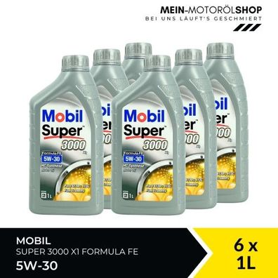 Mobil Super 3000 X1 Formula FE 5W-30 6x1 Liter