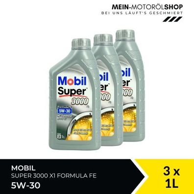 Mobil Super 3000 X1 Formula FE 5W-30 3x1 Liter