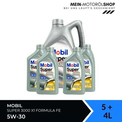 Mobil Super 3000 X1 Formula FE 5W-30 5 + 4 Liter