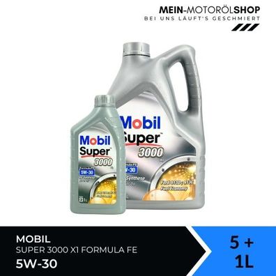 Mobil Super 3000 X1 Formula FE 5W-30 5 + 1 Liter