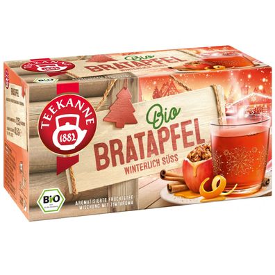 Teekanne Früchtetee Bio Bratapfel, 18 x 2,25 g