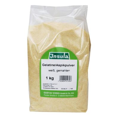 Insula Gelatine weiß gemahlen 1kg