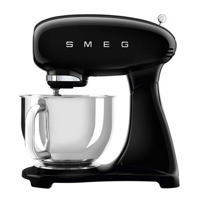 SMEG Küchenmaschine mit Edelstahlschüssel schwarz SMF03BLEU