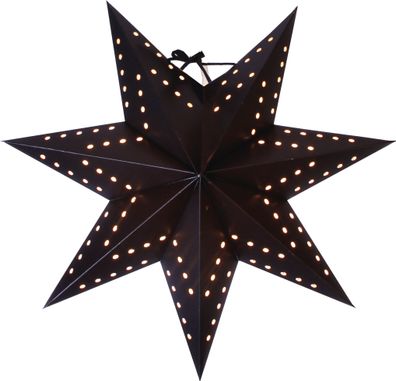 Star Bobo Papierstern, Papier, schwarz