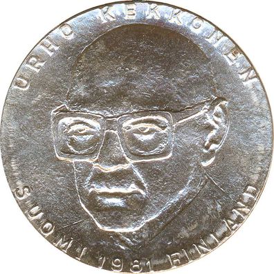 Finnland 50 Markkaa 1981 Urho Kekkonen Silber*