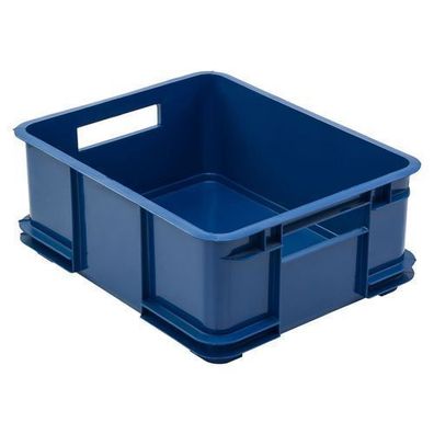 Euro Stapelbox Bruno Eco Blau Stapelkasten 20,5L Transport Eurobehälter 35x43x17