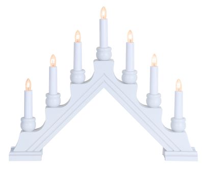 Star Fensterleuchter Karin-7, 7-flammig, Holz