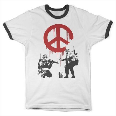 Hybris Soldiers Painting CND Sign Ringer Tee SH-51-BK001-H33-8