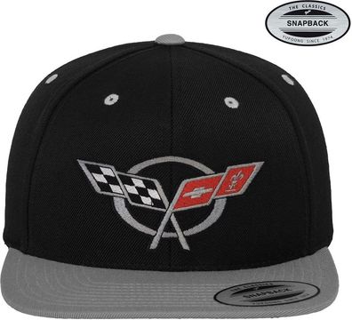 Corvette Cap C5 Flags Premium Snapback Cap GM-91-CORV9902-CB63