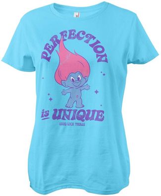 Good Luck Trolls Damen T-Shirt Perfection Is Unique Girly Tee UV-5-GLT007-H59-17