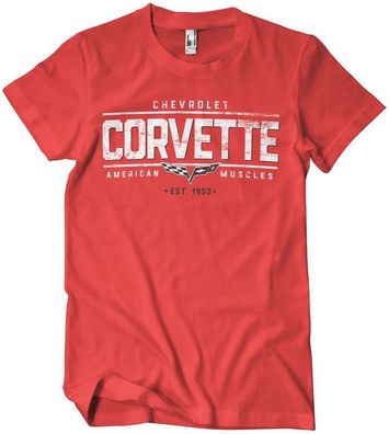 Corvette T-Shirt American Muscles T-Shirt GM-1-CORV008-H78-6