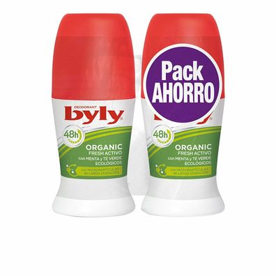 Byly Organic Extra Fresh Desodorant Roll On 2x50ml