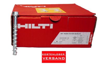 Hilti 50 Stück Schraubanker HUS4-H 8x85 45/25/15 # 2293138