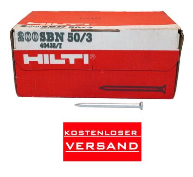 Hilti SBN 50/3 Senkkopf Nägel / Betonnägel Direkt Befestigung Beton