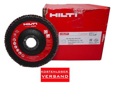 Hilti 10Stk Lamellenscheibe Flap Disc AF-D 125 P36-40 SPX # 2243301