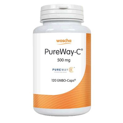 PureWay - C 500 mg mit Bioflavonoiden, 120 Kapseln - Woscha by Podo Medi